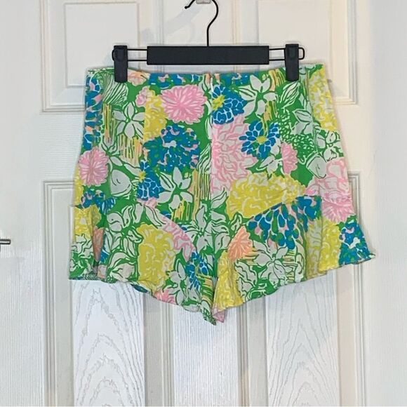Lilly Pulitzer Womens Folly Flouncy Skort (Multi Hibiscus Stroll) Size 6 - Picture 3 of 11
